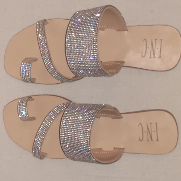 I-N-C Women's Rhinestone Sandals. NWT' Sz.6 - Picture 2 of 4